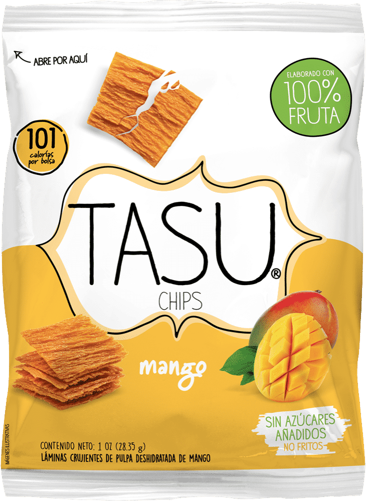 TASU Chips Mango - Snacks 100% de Fruta Deshidratada
